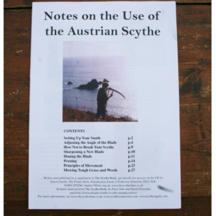 Notes on the Use of the Austrian Scythe